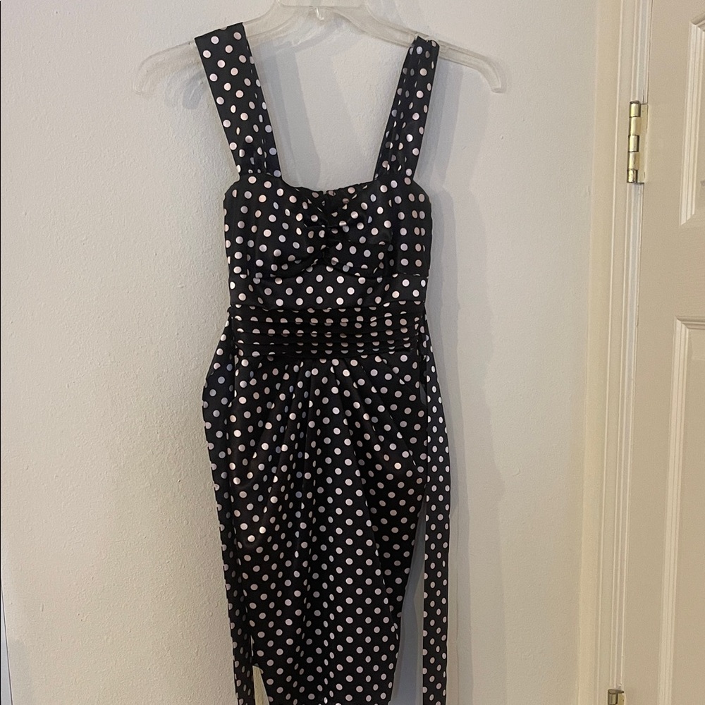 Black and White Polka Dot Dress